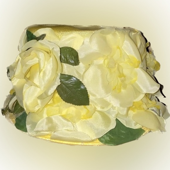 Vintage 1950s Flower Garden Hat - Picture 6 of 8